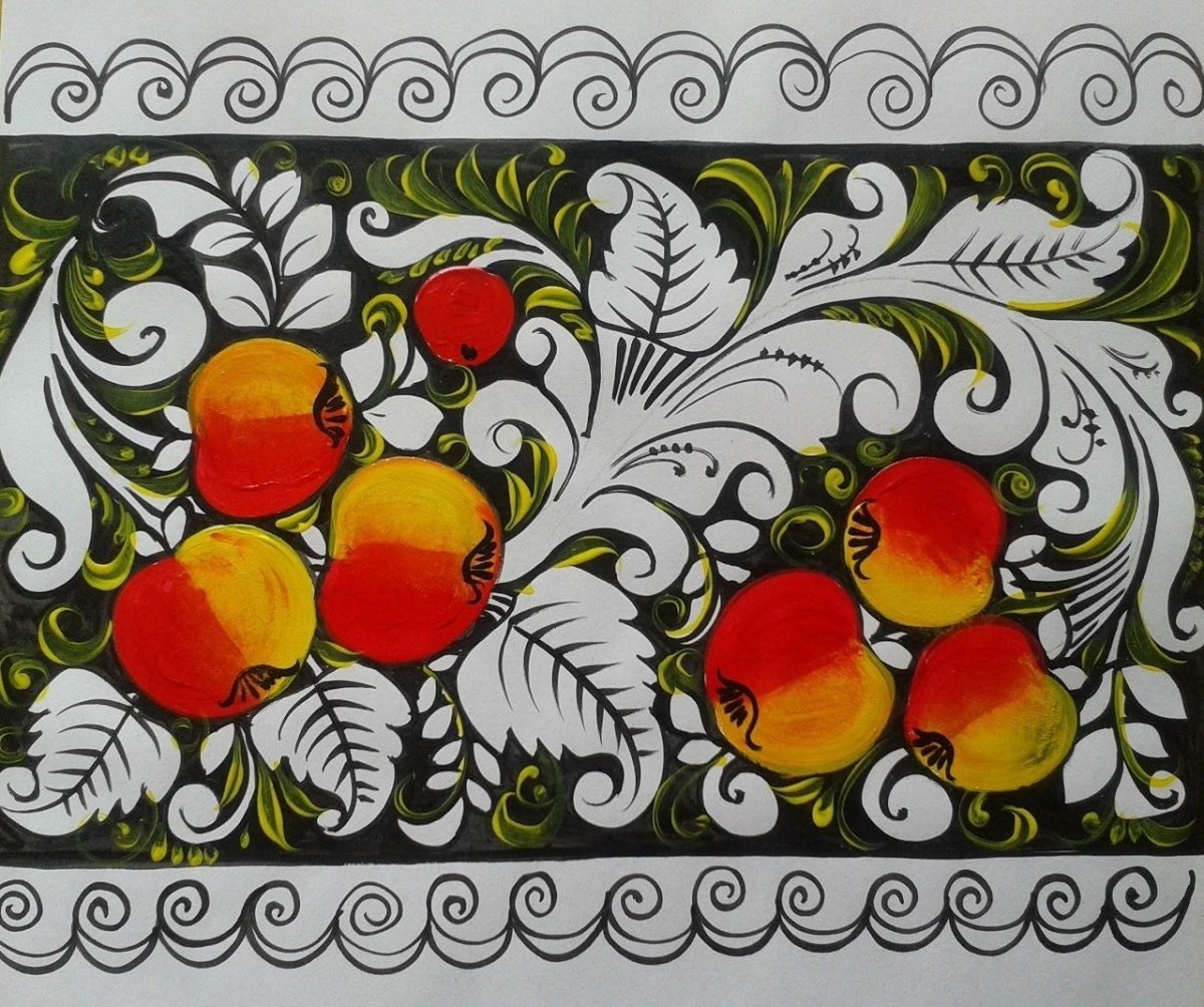 Верховая Хохлома Зинаида Голубева