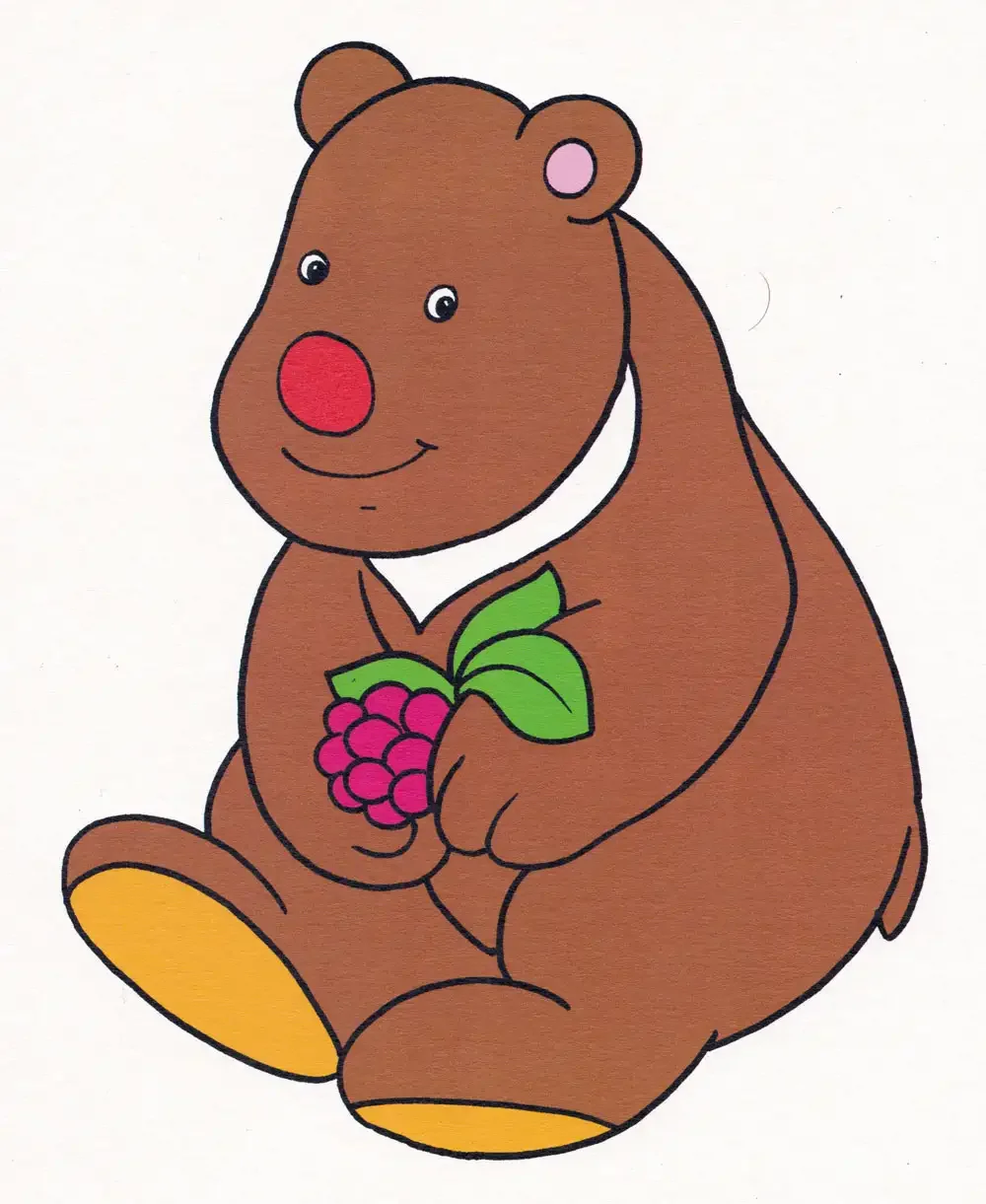 Медведь раскраска для детей