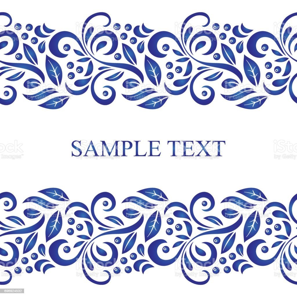 Узоры гжельской росписи