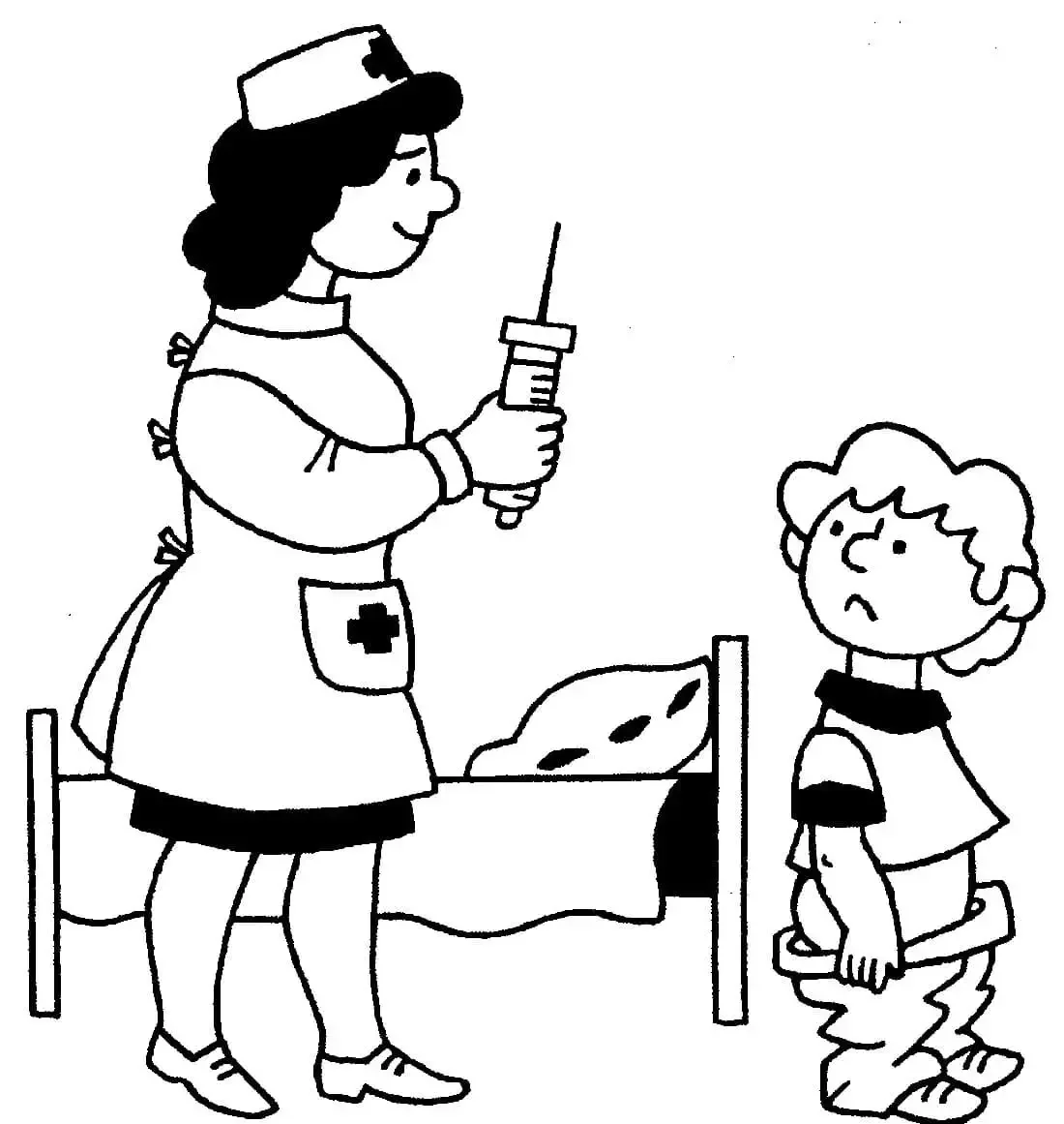 Михалков прививка иллюстрации