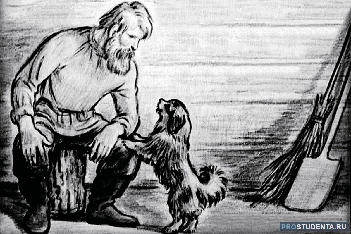 Герасим и Муму раскраска