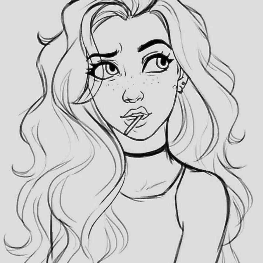 Раскраска девушек Бич