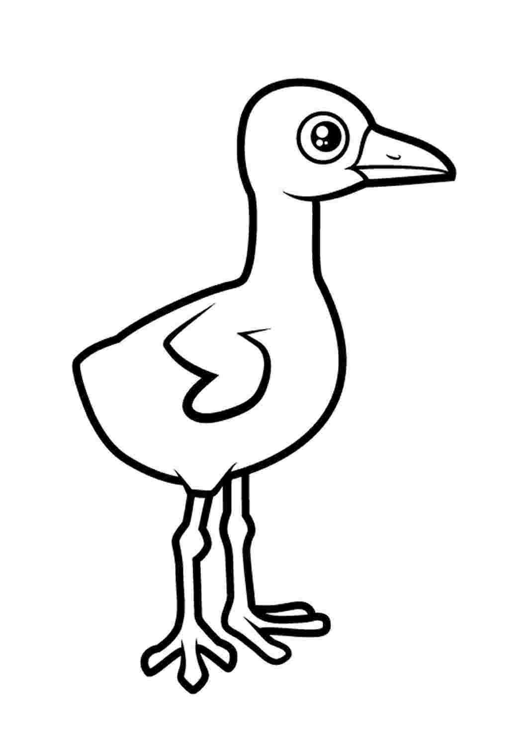 Аист с малышом мультяшная