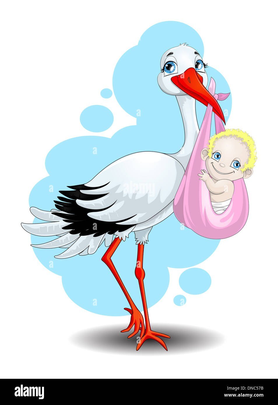 Аистенок раскраска для детей