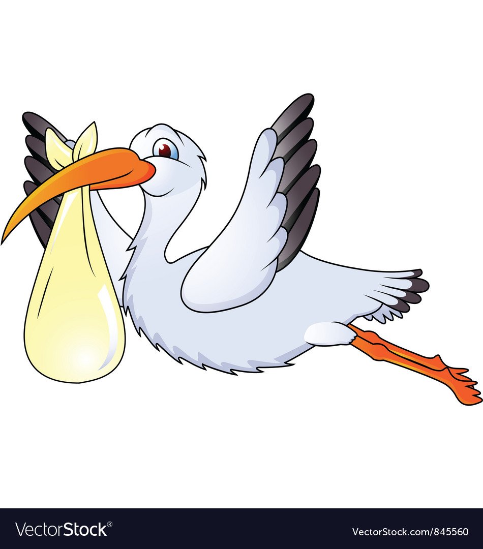 Аист раскраска для детей