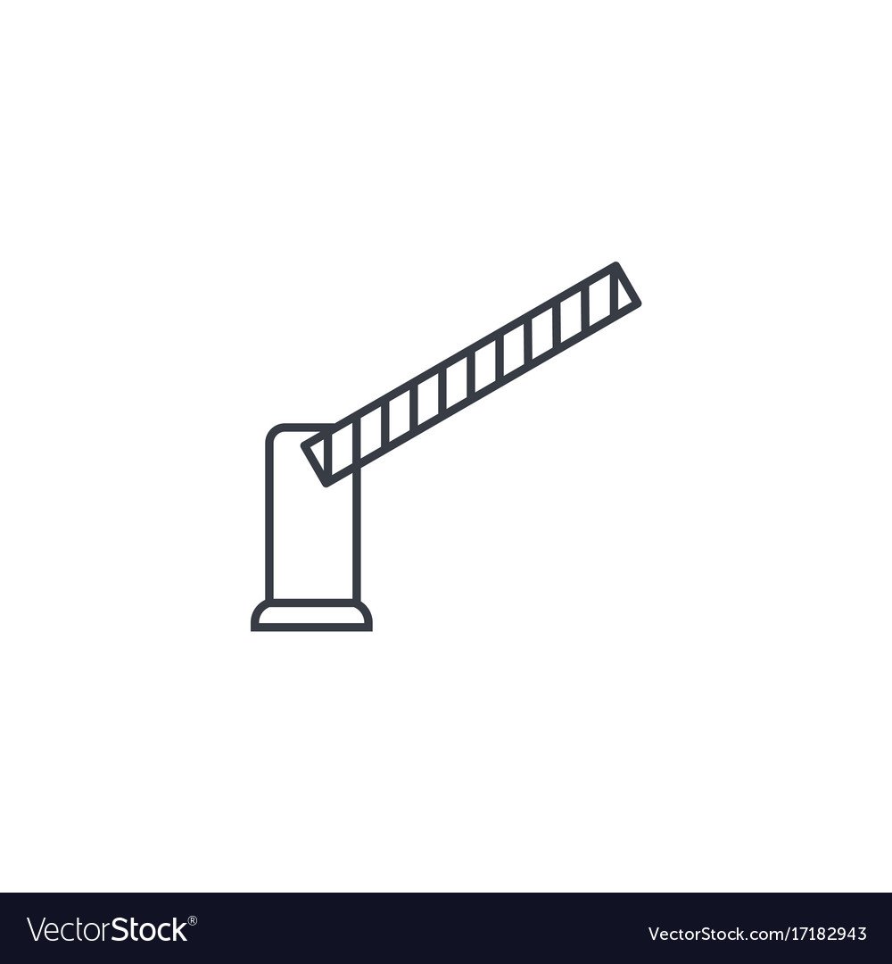 Схематичное изображение шлагбаума