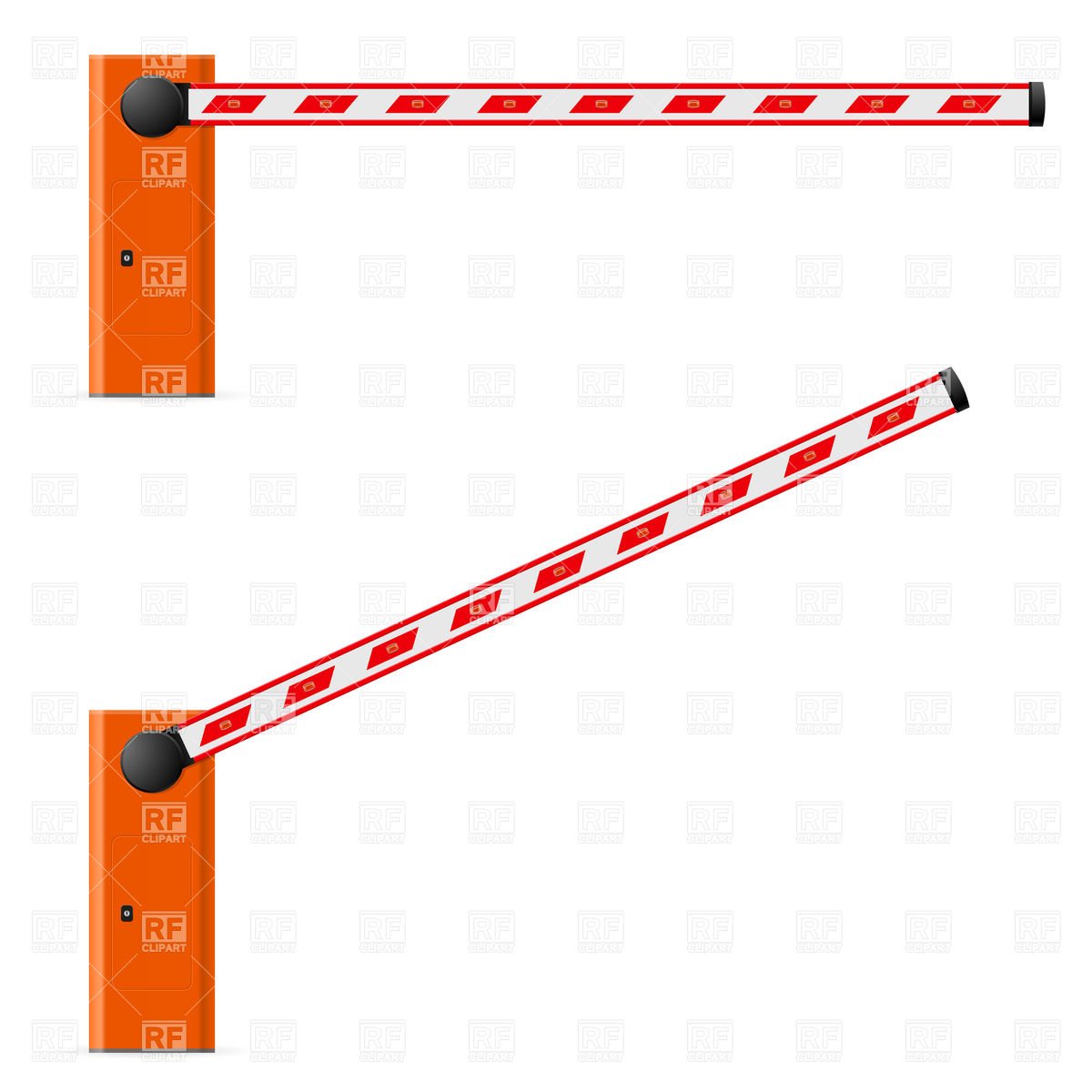 Шлагбаум вид сверху