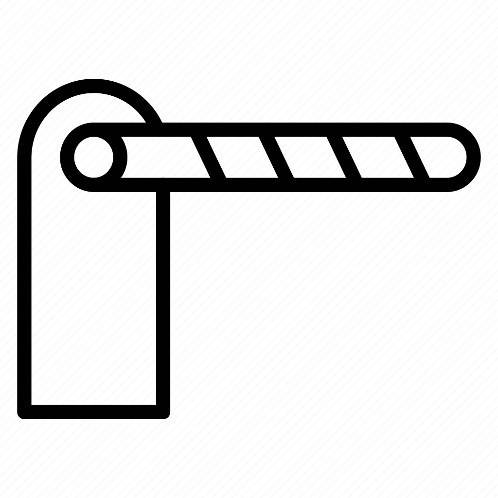 Шлагбаум значок вектор