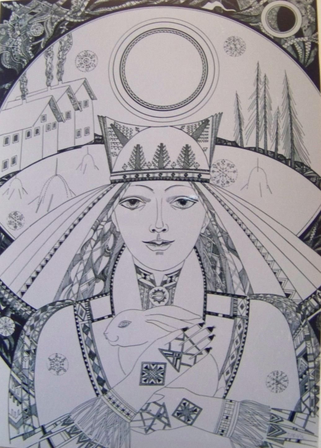 Гусляр с гуслями Садко