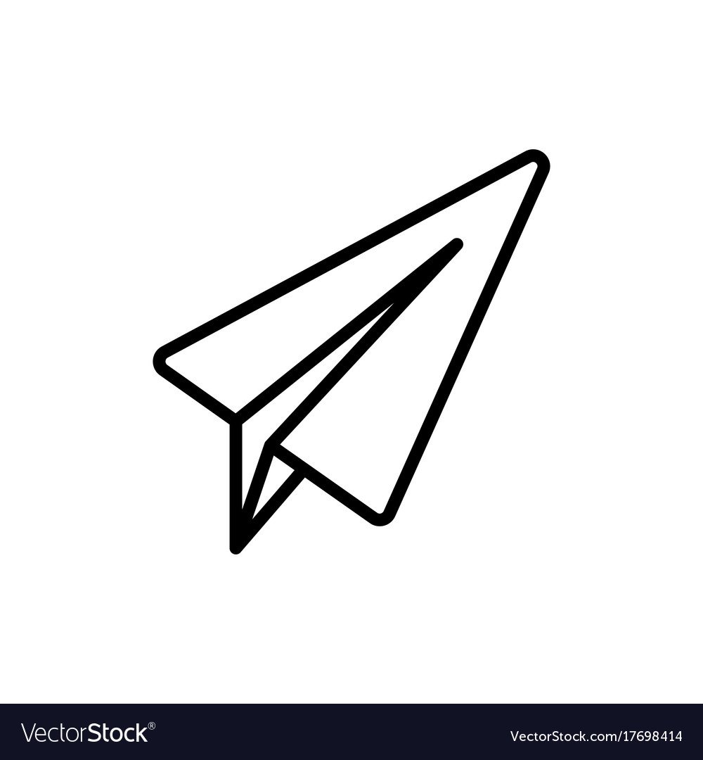 Значок телеграмм контур