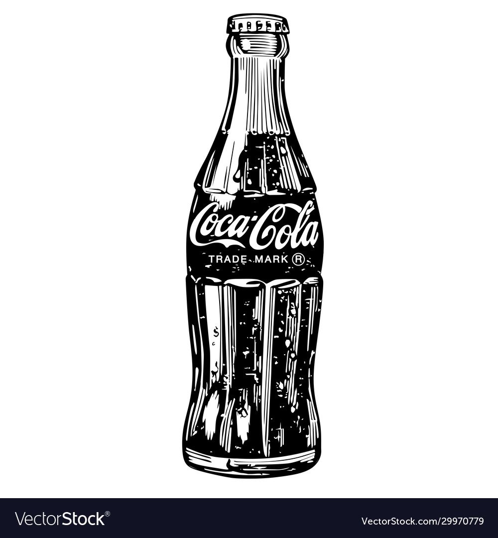 Бутылка Кока колы раскраска