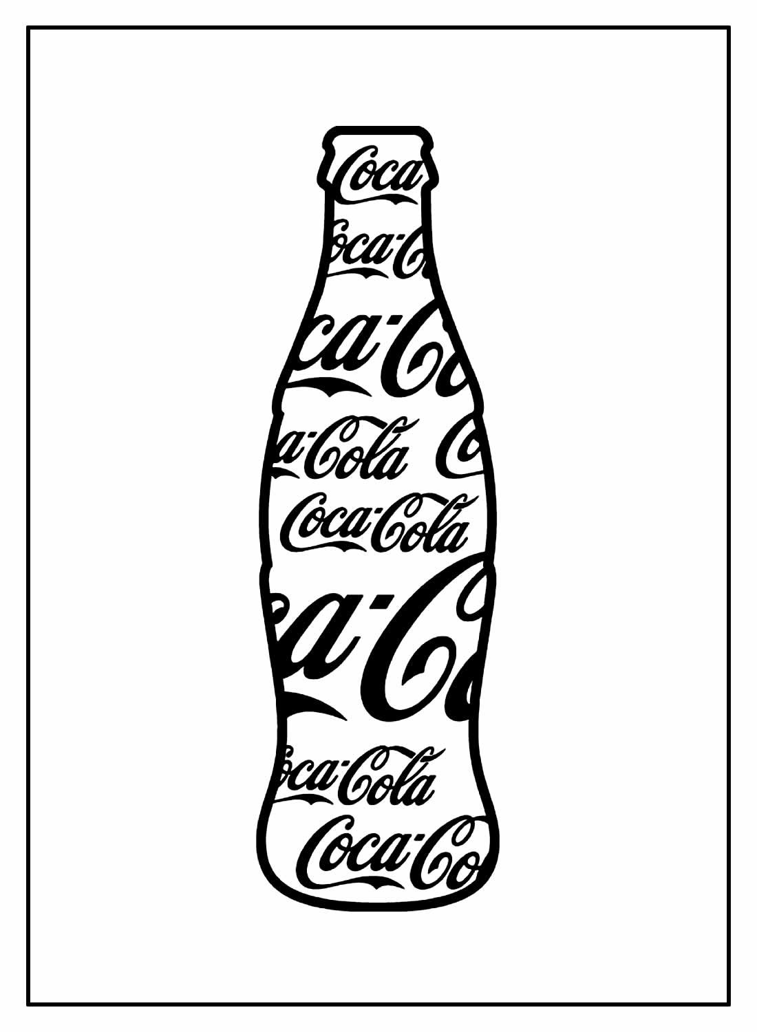 Бутылка черно белая