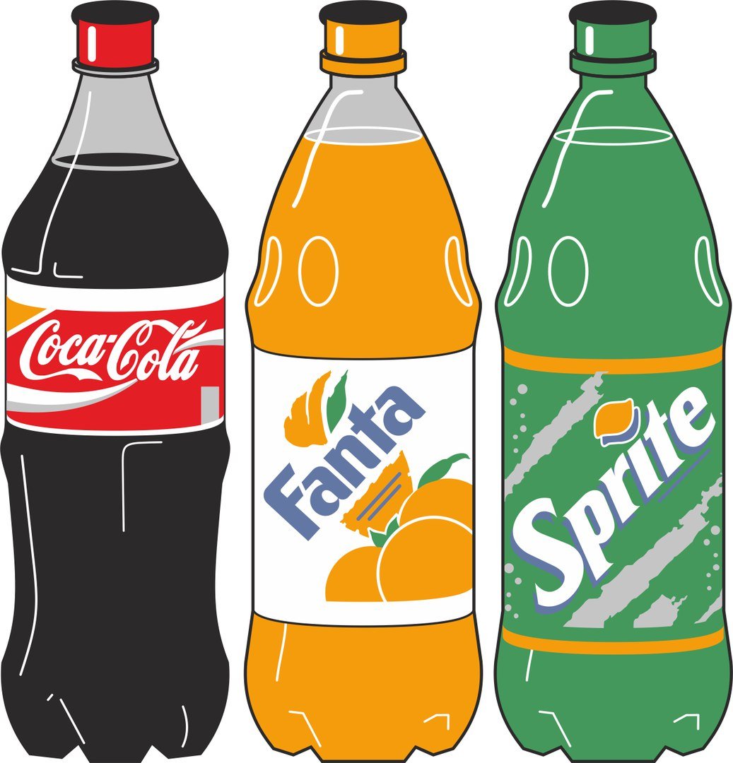 Бутылка газировки рисовать