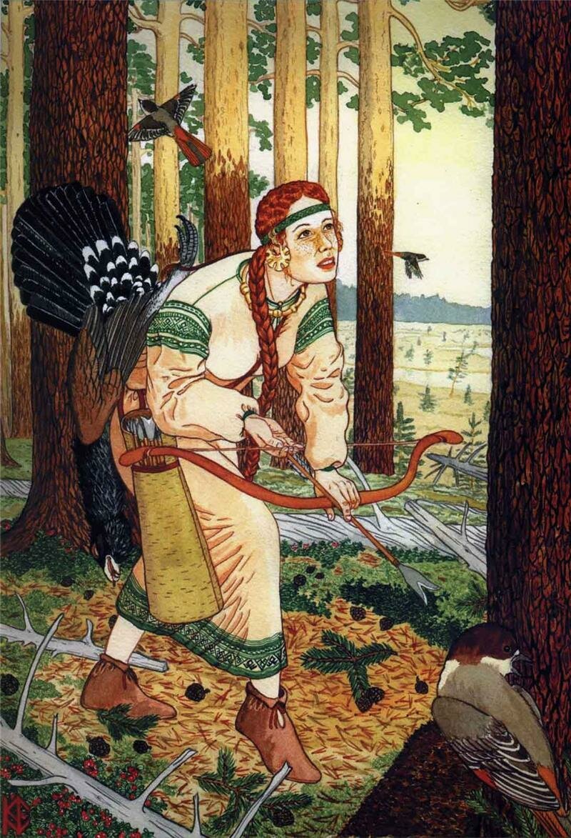 Древнеславянское поселение Николай Фомин иллюстрации