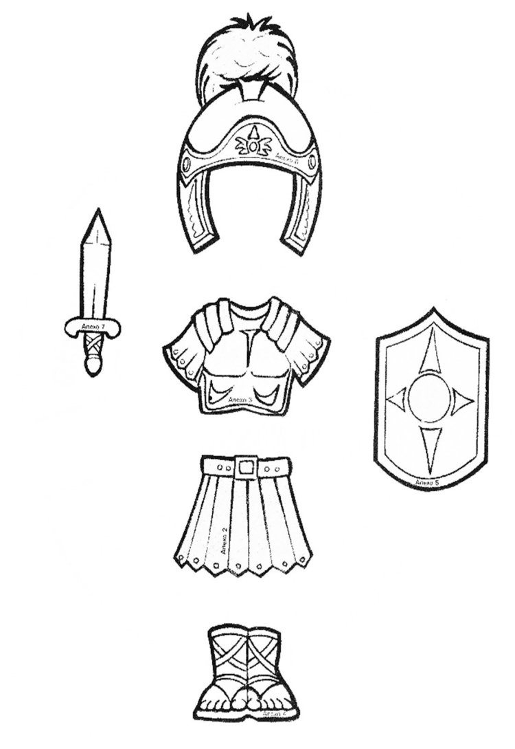 Раскраска Кольчуга для богатыря