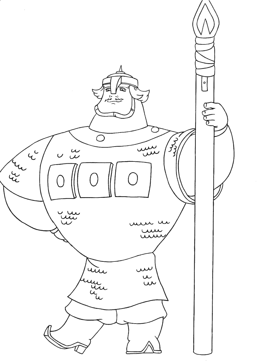 Рыцари. Раскраска