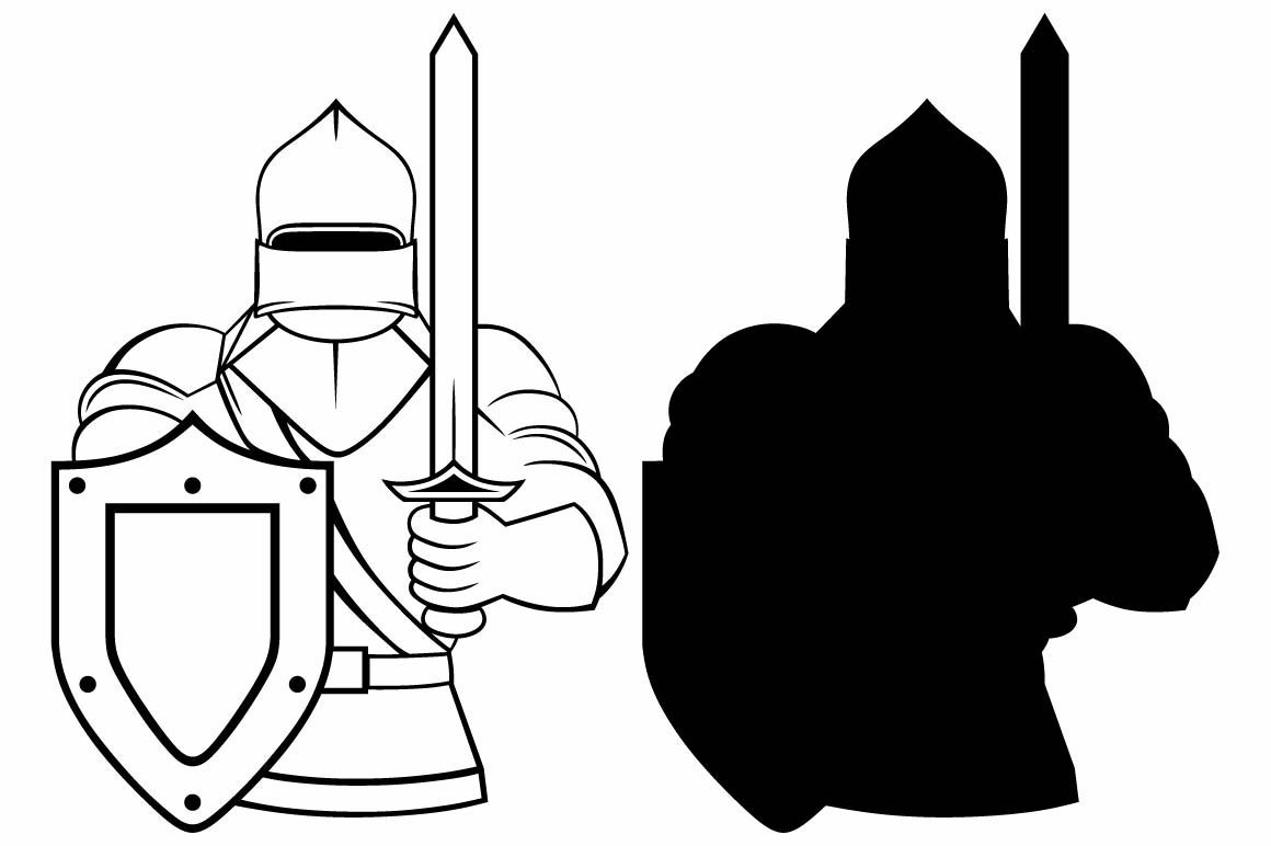 Рыцарские доспехи раскраска