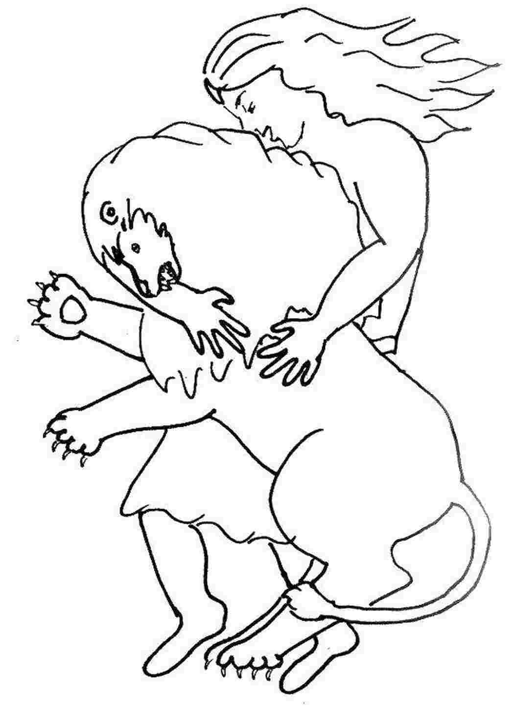 Миф о Тесее и Минотавре рисунок