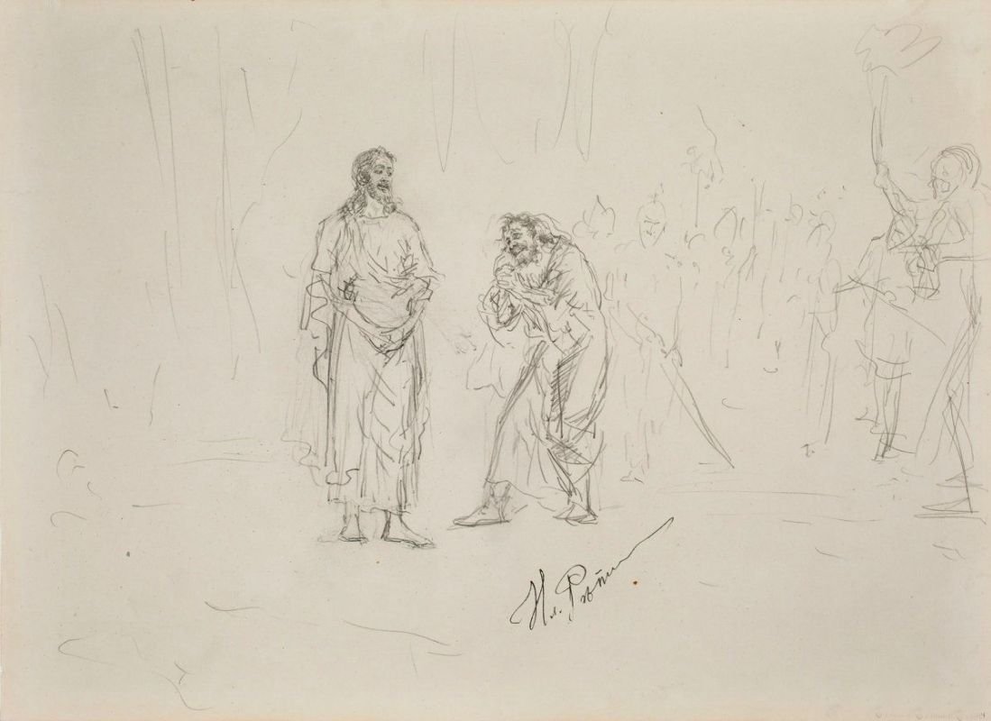 Репин набросок Анненкова