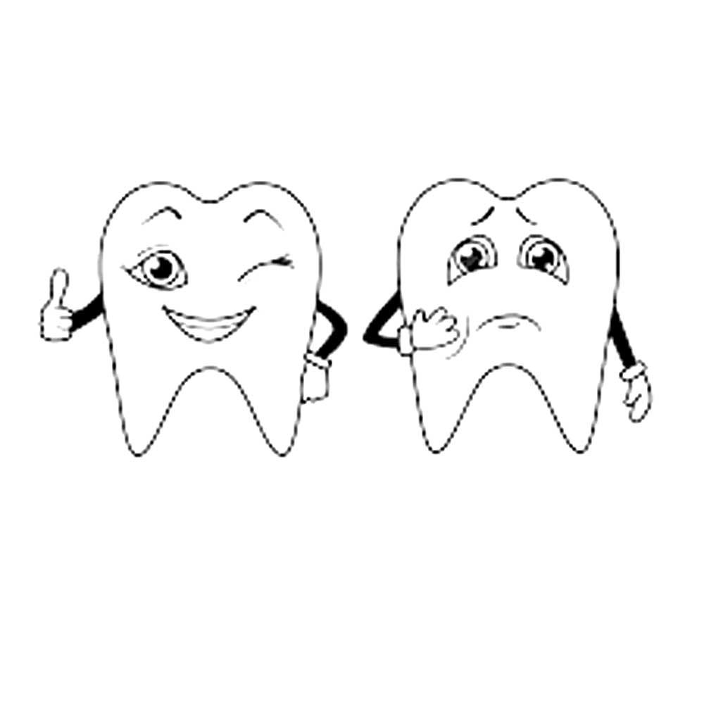 Веселый и грустный зуб