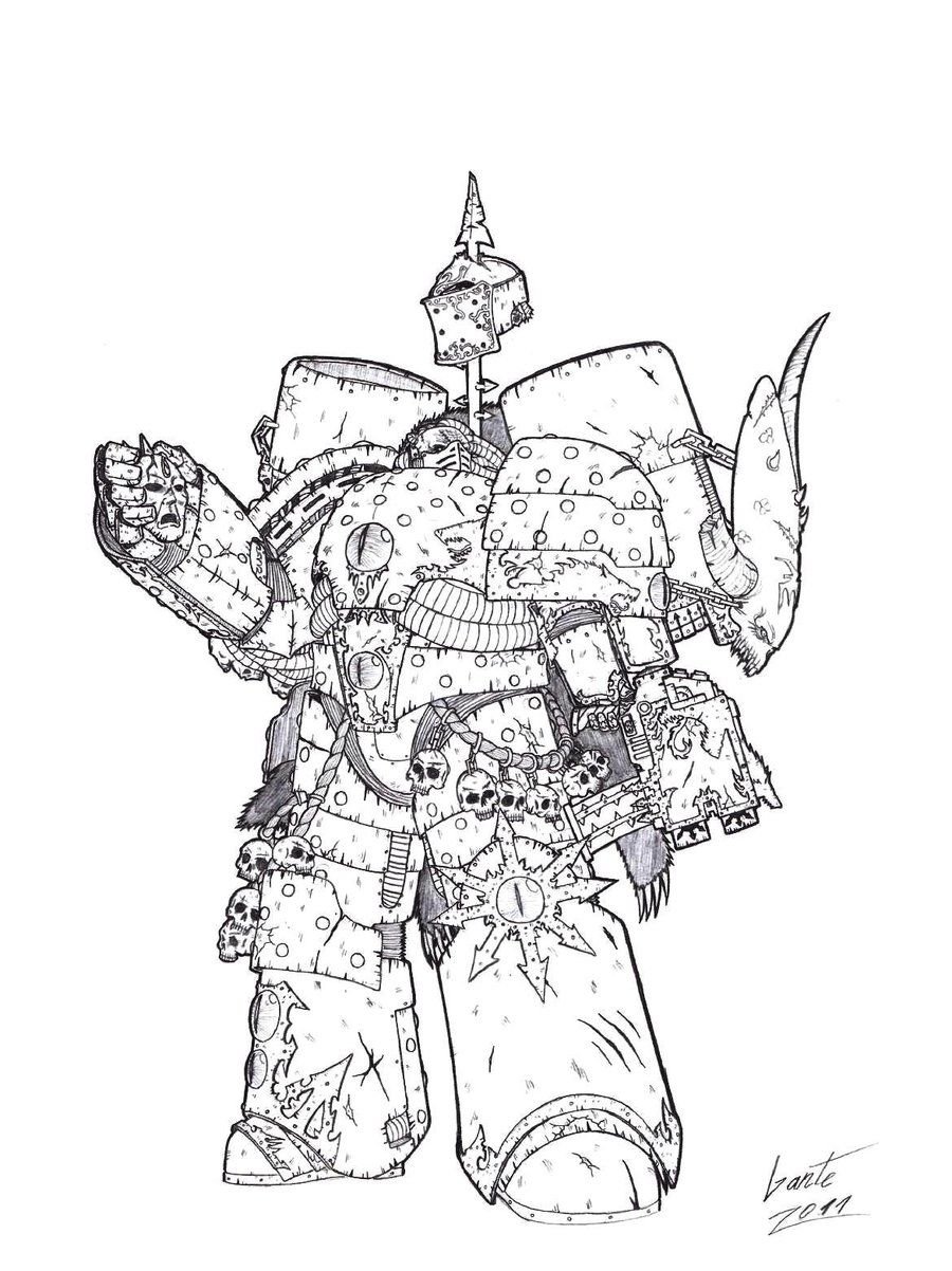 Warhammer 40000 раскраска