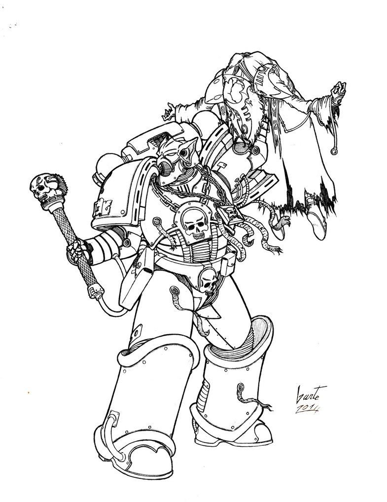 Раскраски вархаммер 40000 хаос