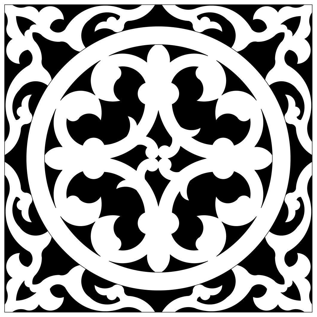 Арабский узор трафарет