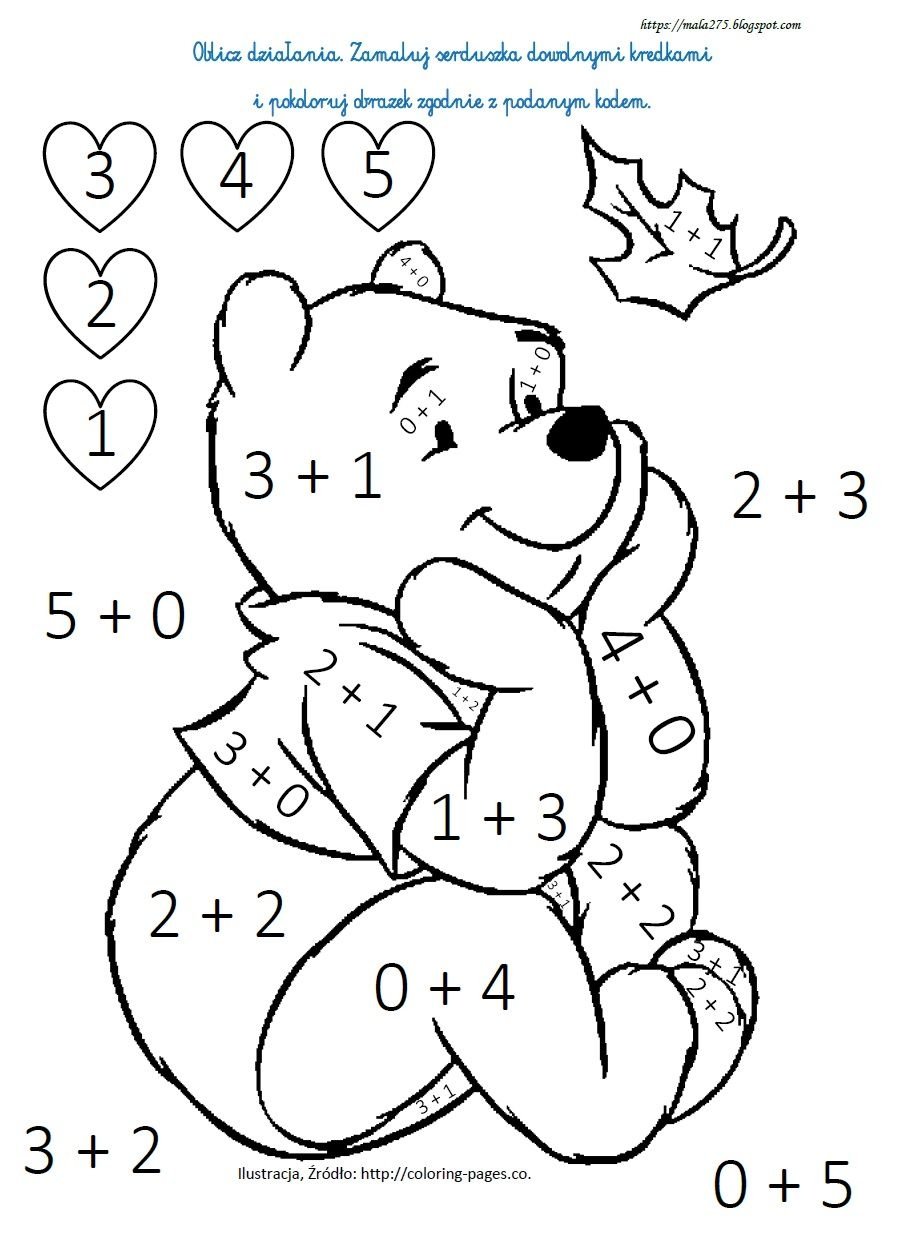 Математические раскраски Зайчонок