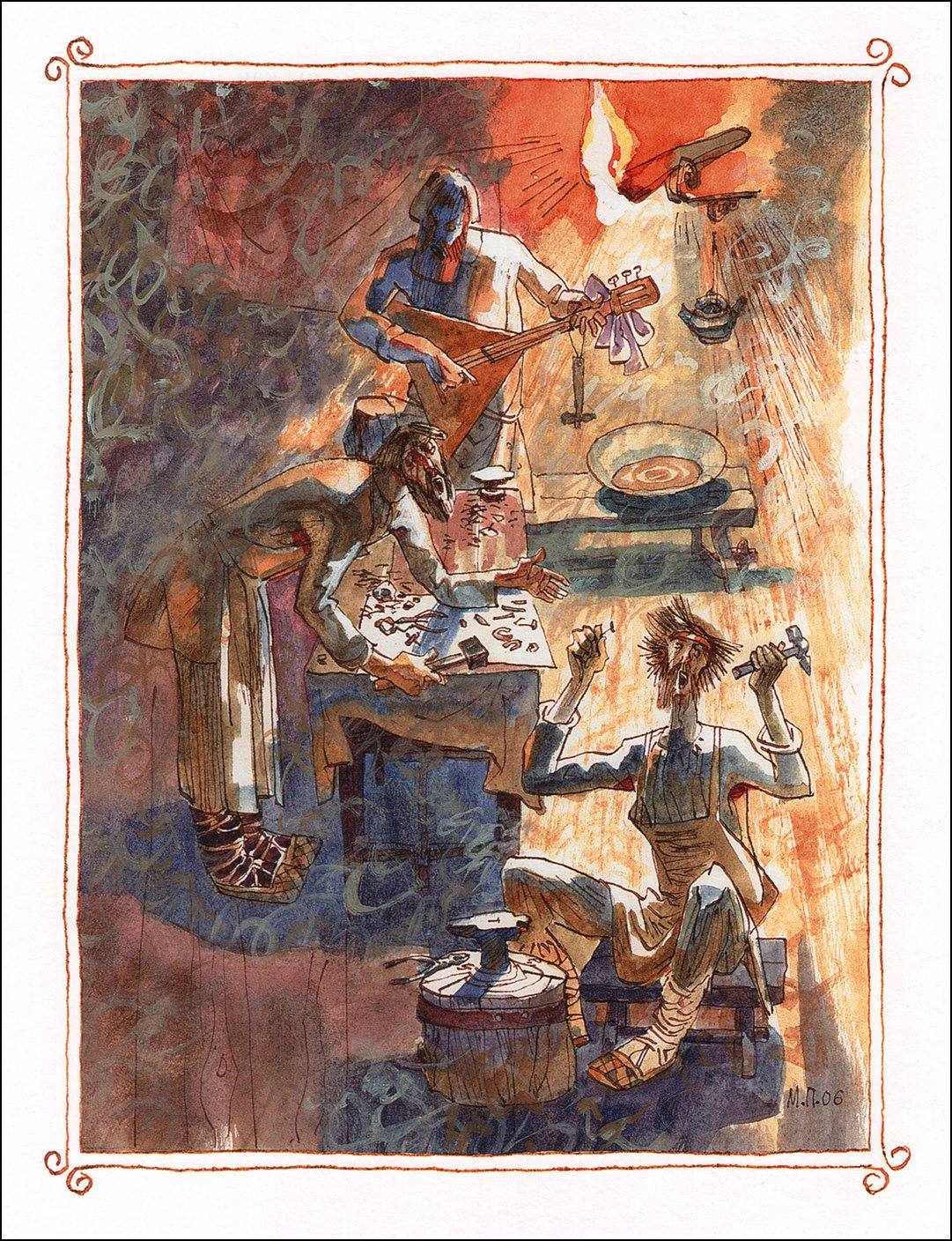 Левша иллюстрации Петрова