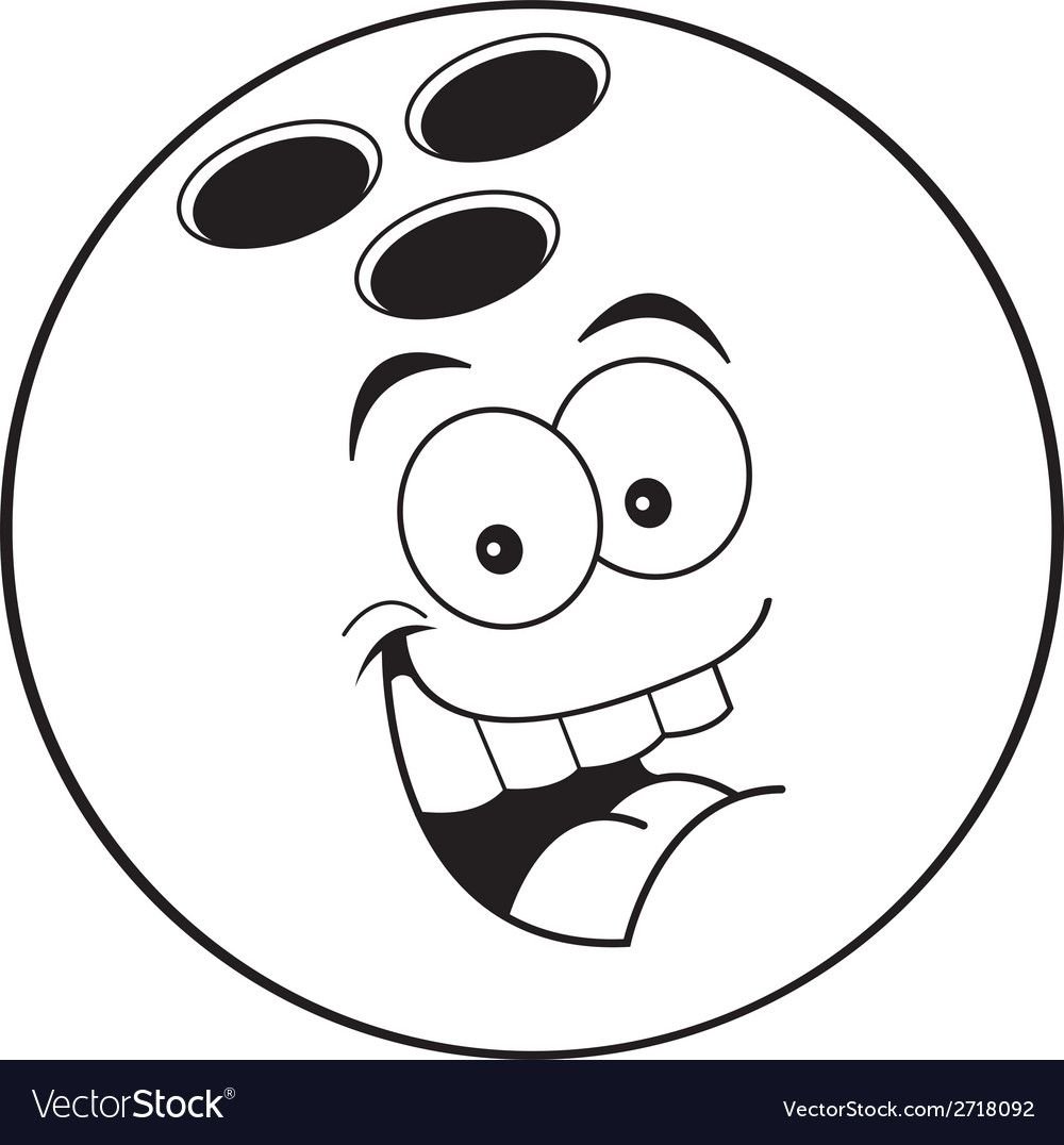 Раскраска шар для боулинга