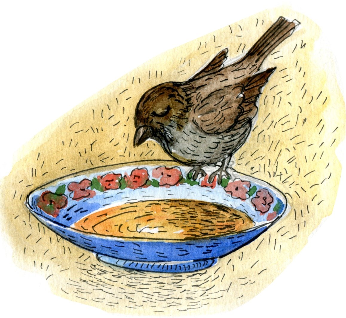 Воробьи мультяшные