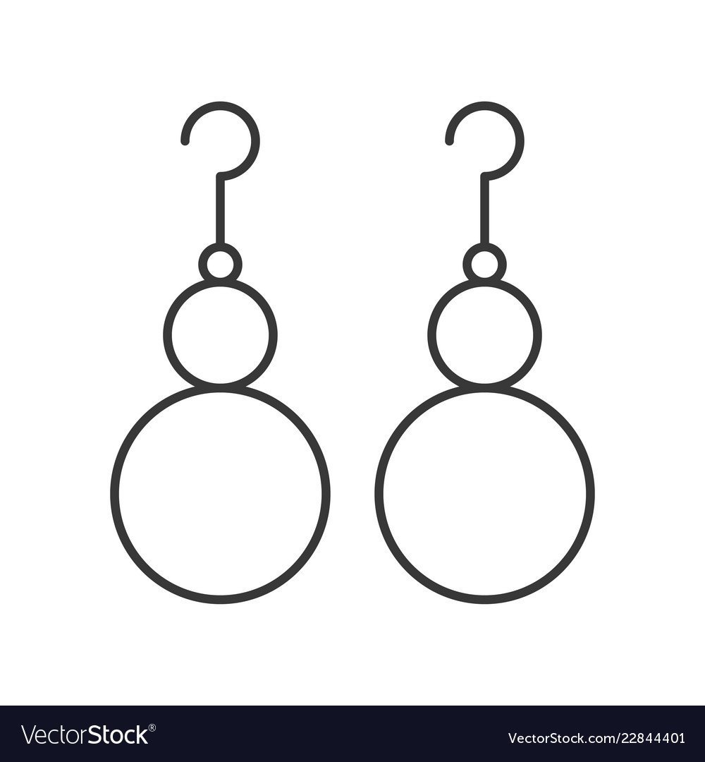 Раскраска серёжки