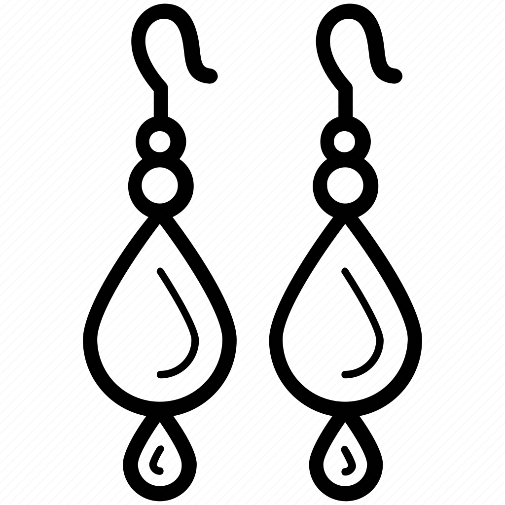 Красивые сережки нарисовать