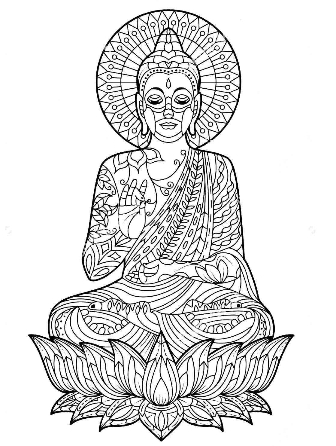 Тату буддизм Будда Шакьямуни