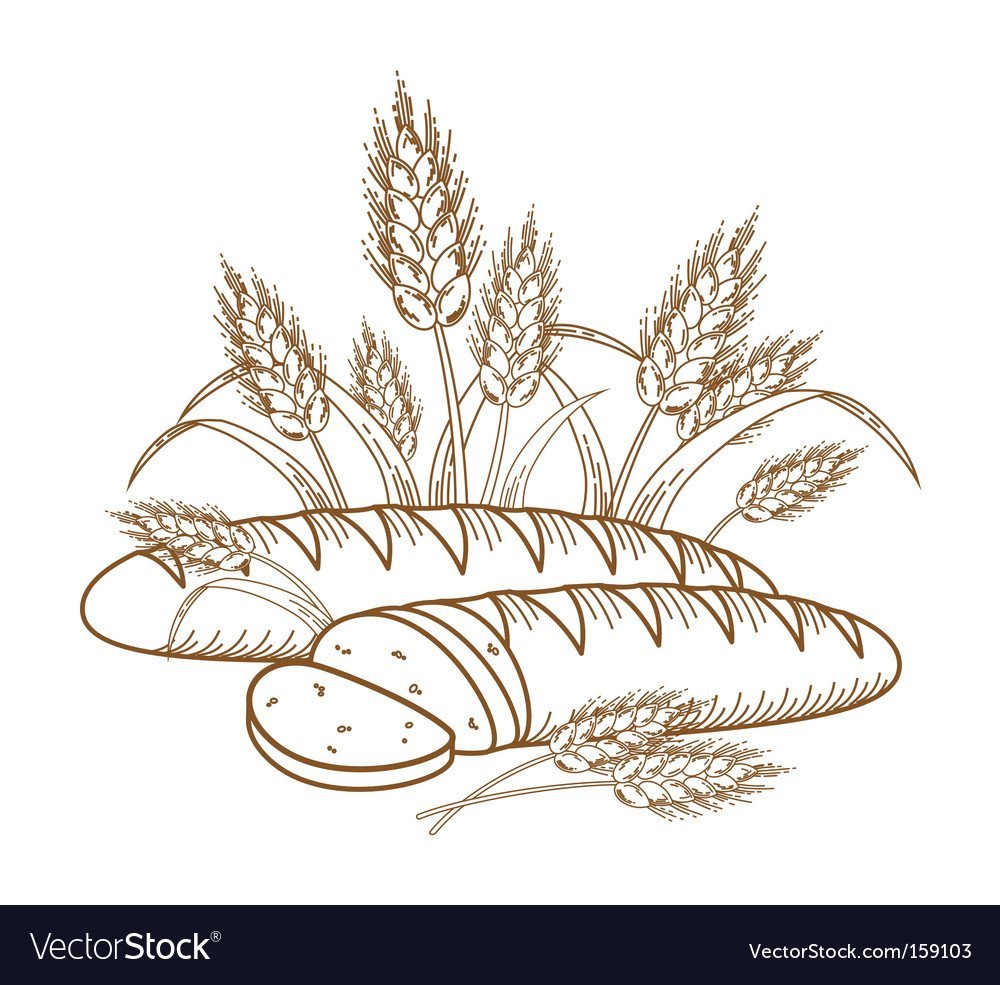 Иллюстрация на поле хлеборобы