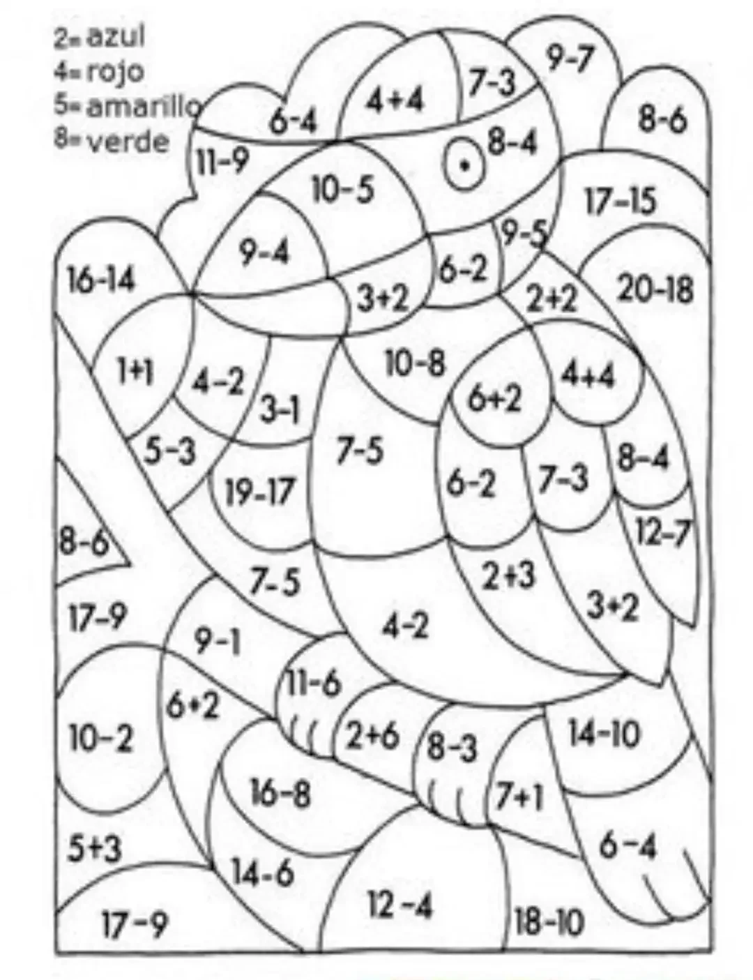 Математические раскраски на сложение