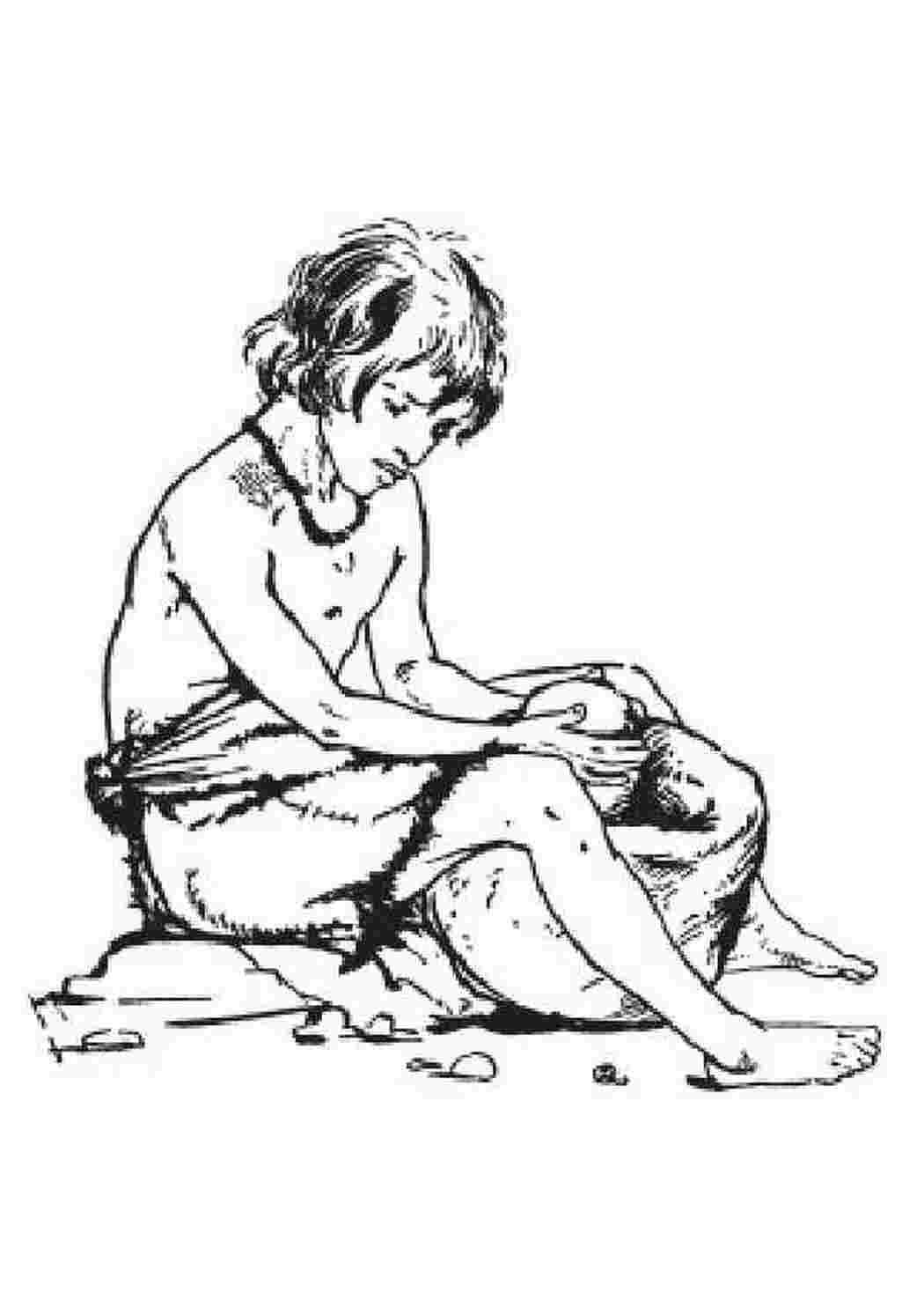 Каменный век раскраска