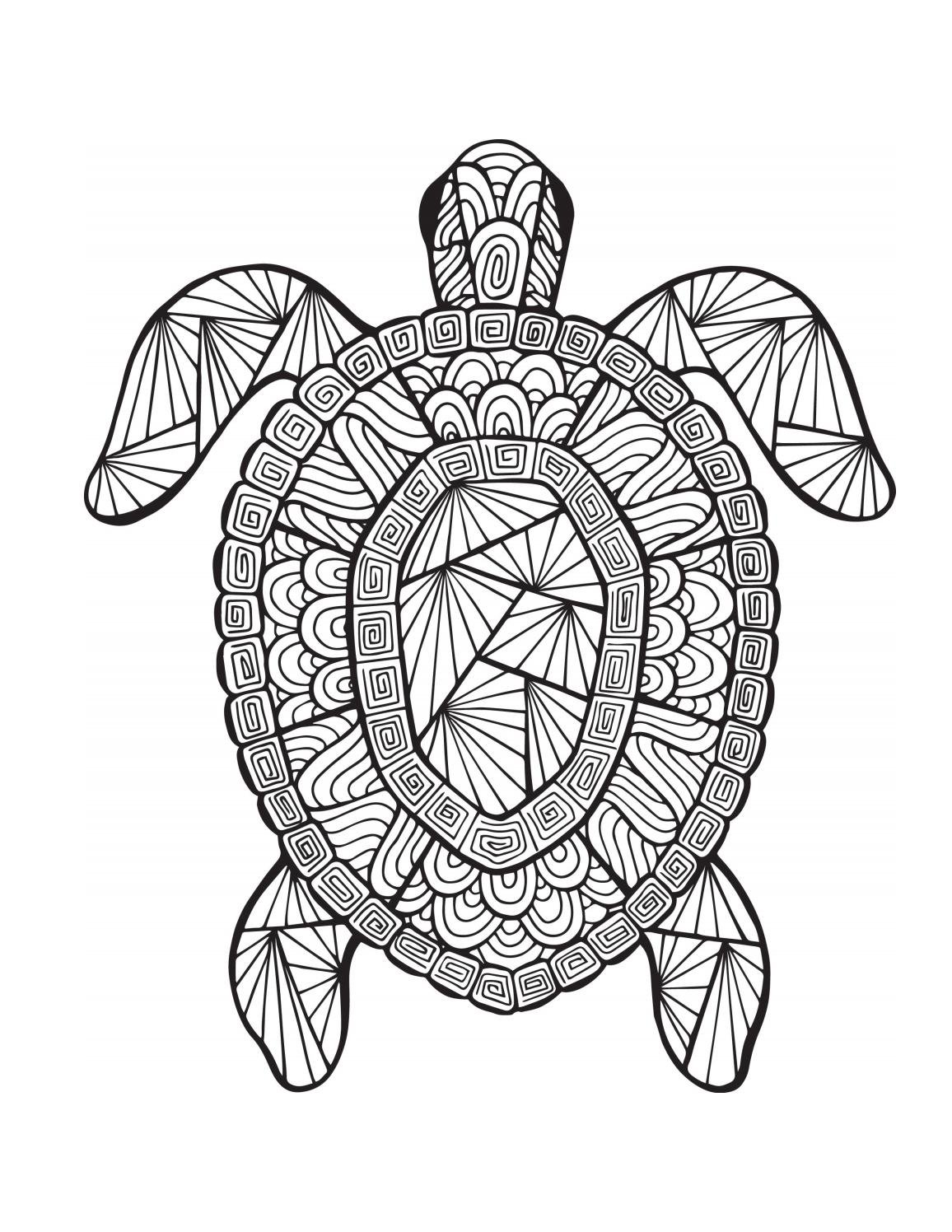 Черепаха для раскрашивания