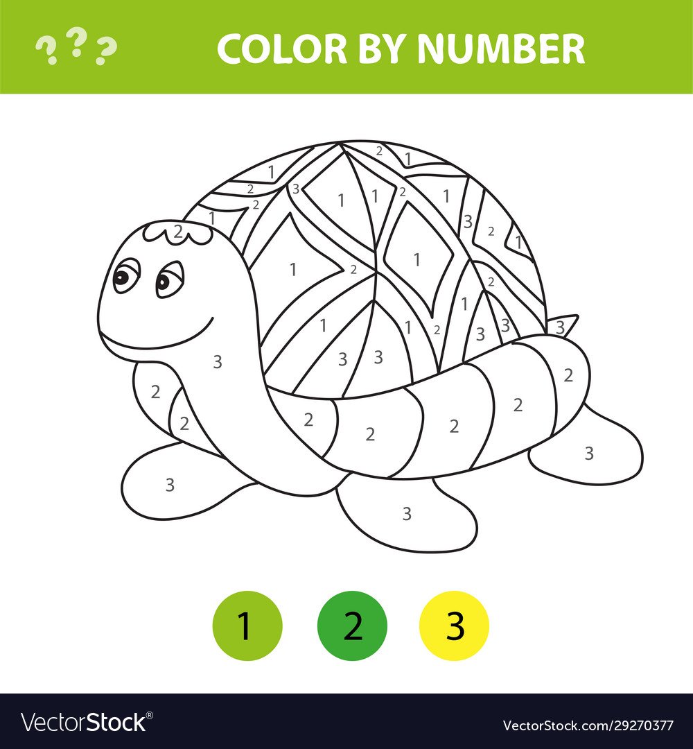 Раскраска семья черепах