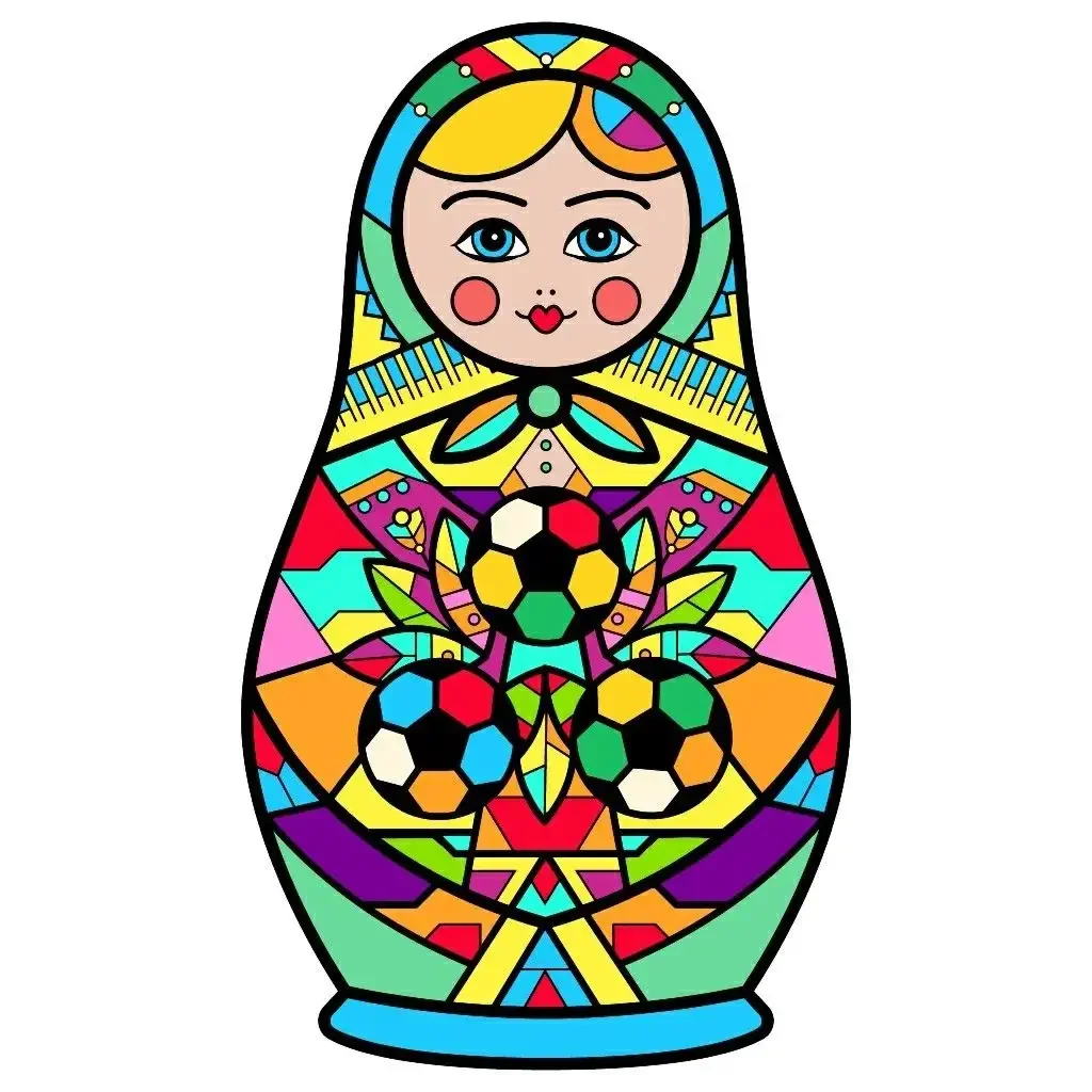 Раскраска Матрешка