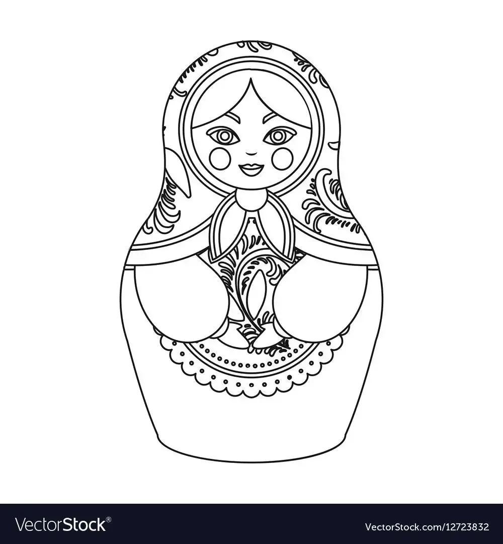 Пластилиновые заплатки Матрешка