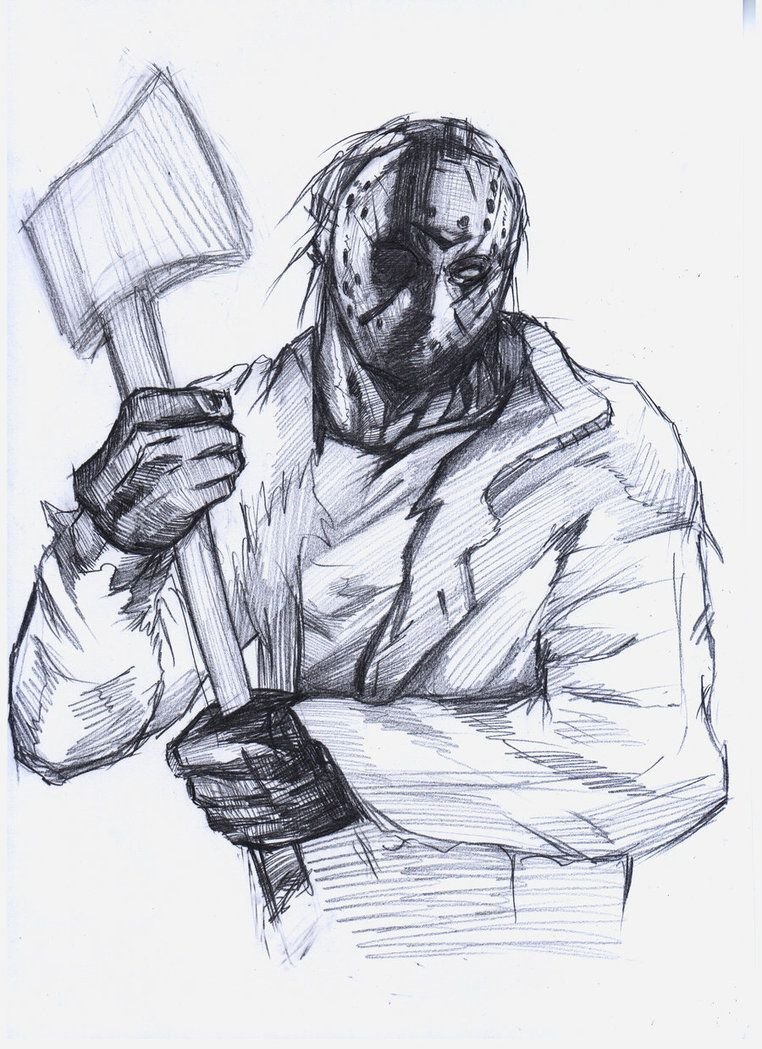 Рисунок Джейсона Вурхиса