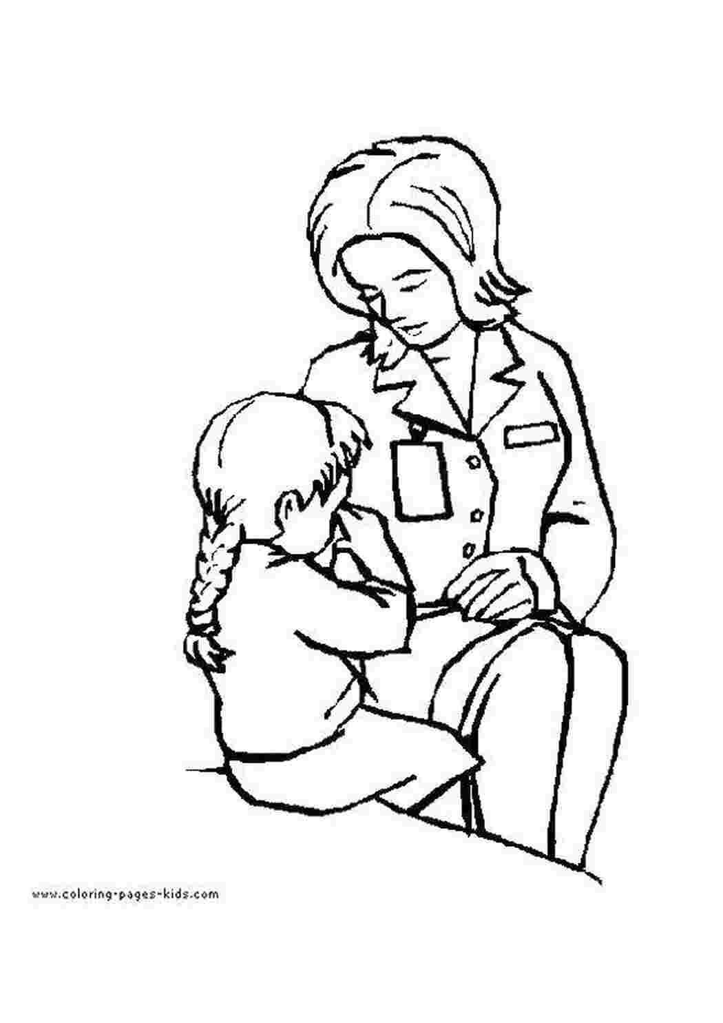 Мама раскраска для детей