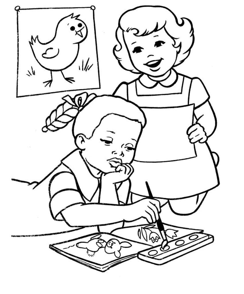 Раскраска наш дружный класс