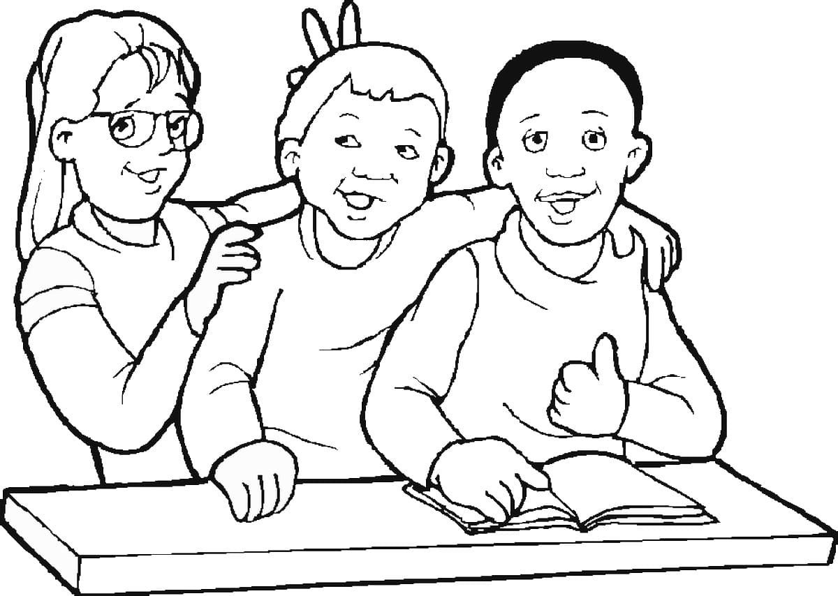 Раскраска. В детском саду