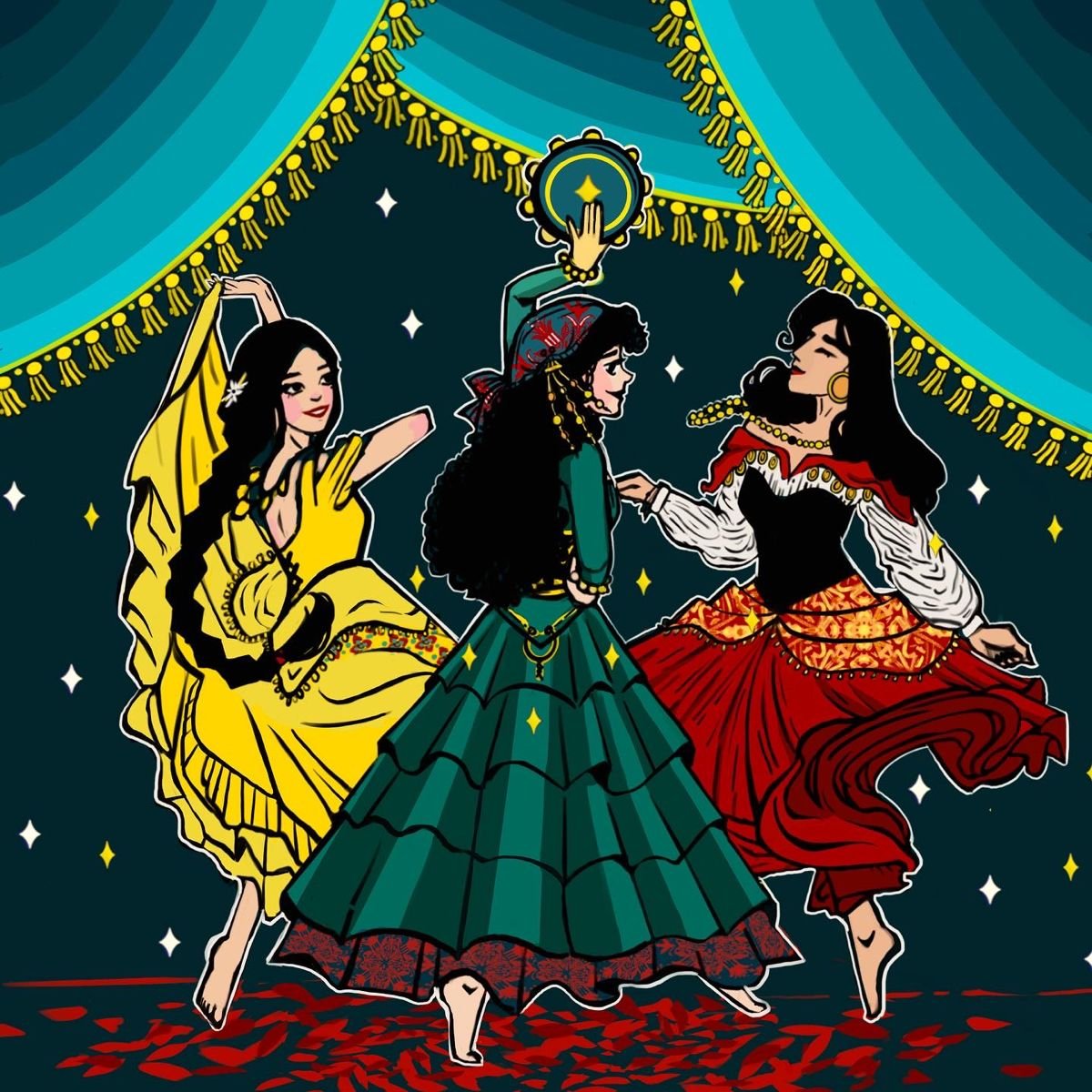 Цыганский танец живопись