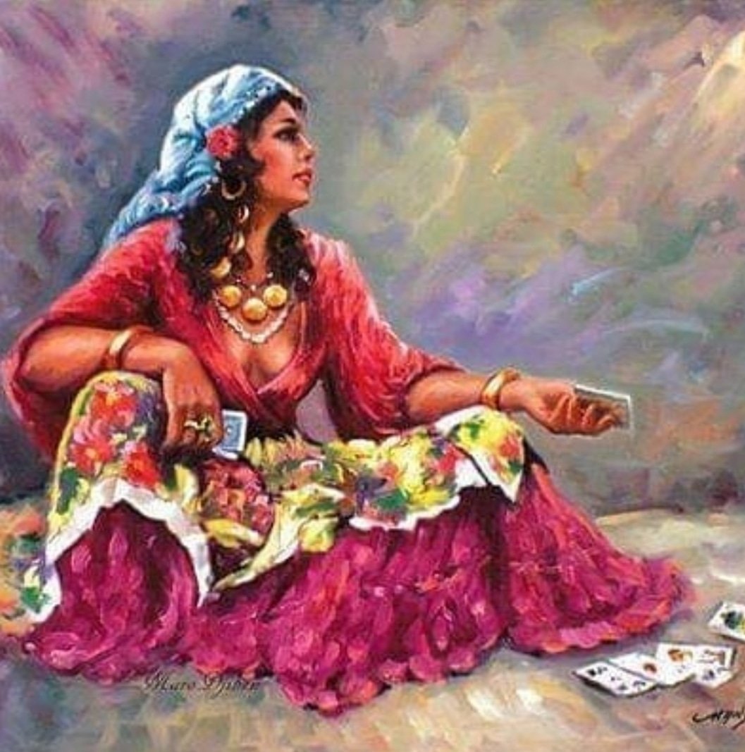 Цыганский табор рисунок