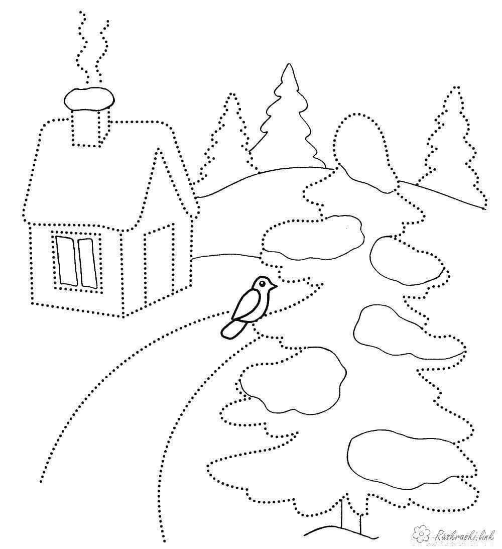 Снежная крепость рисунок