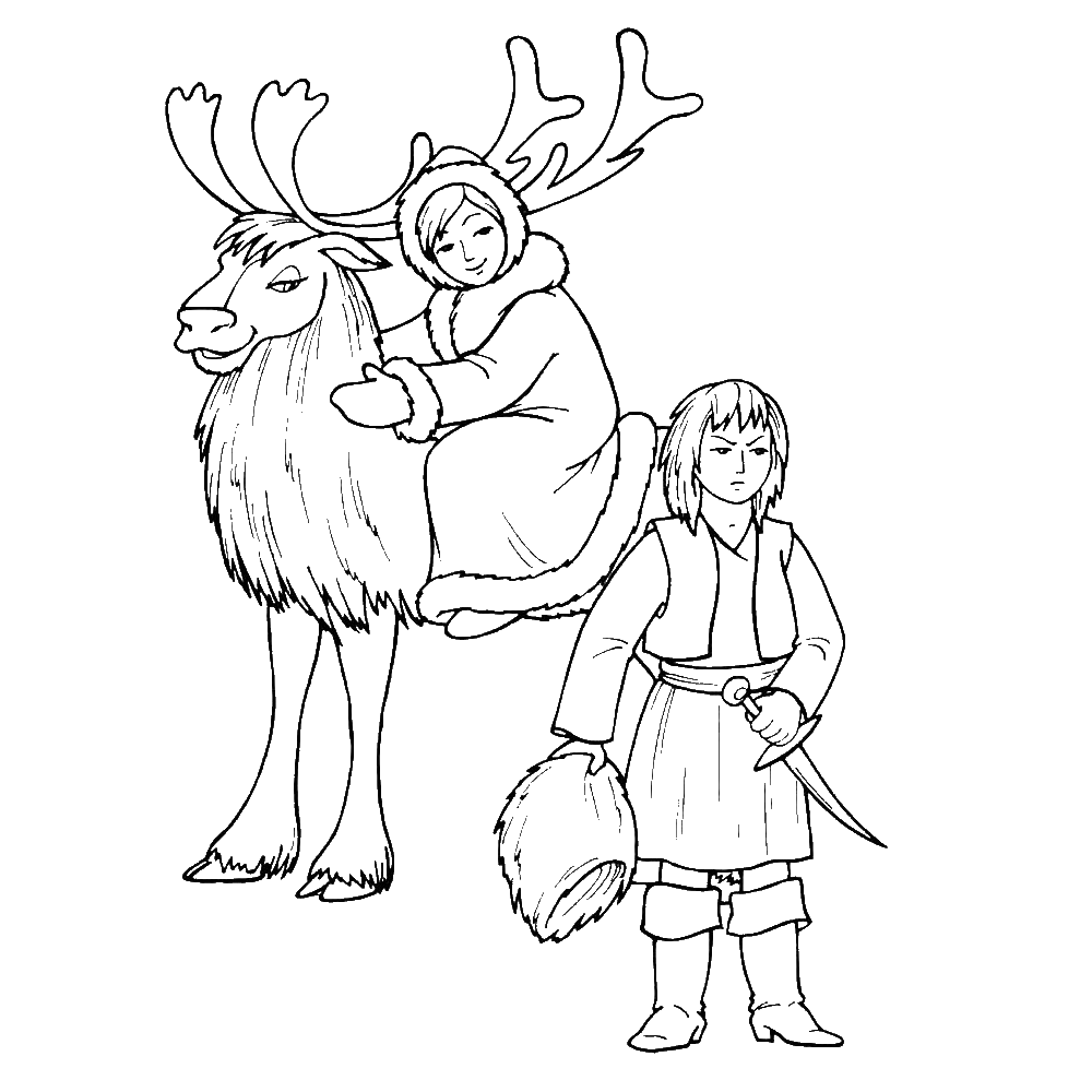 Иллюстрации герды из сказки снежная королева