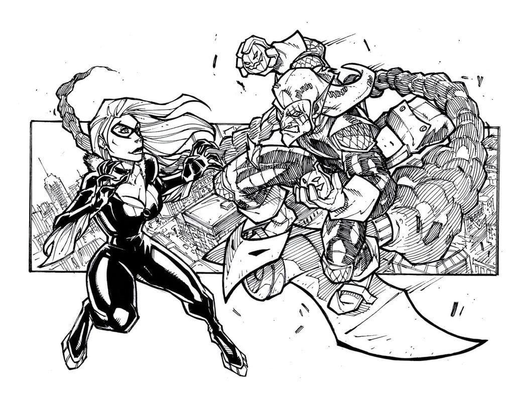 Зеленый Гоблин Марвел раскраска